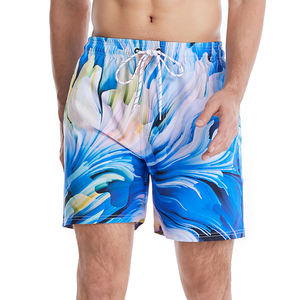 Shorts de bain pour hommes en polyester à séchage rapide, taille plus, motif personnalisé par sublimation, pour le surf et la plage, collection 2026 - Product Image 5