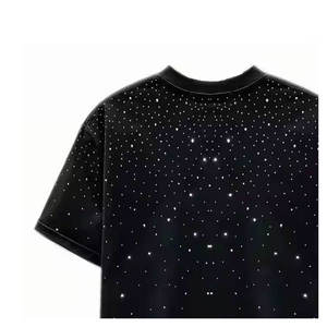 เสื้อยืดพลอยเทียมสำหรับผู้ชายผ้าฝ้ายมีความต้องการสูงดีไซน์ใหม่ - Product Image 3