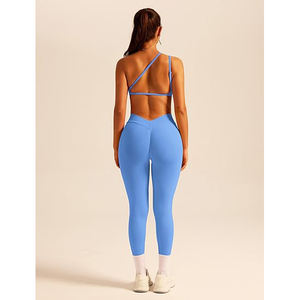 Conjunto de Yoga Energy Return para Mujer, Sujetador Deportivo Sin Costuras, Leggings de Cintura Alta, Bolsillos para Estabilización Muscular, Nailon y Elastano - Product Image 5
