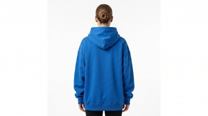 Sudadera con Capucha para Niñas, Color Azul Dumela, 100% Algodón Felpa, Bolsillo Frontal Grande, Estilo Casual para Otoño - Product Image 4
