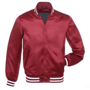 Chaqueta Bomber para Hombre, Color Negro y Rojo, Resistente al Viento, Estilo Urbano, Material de Poliéster, Cuello Alto, Cierre de Cremallera, Informal, para Invierno - Product Image 2