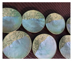 เปลือกหอยมุกธรรมชาติ ชิ้นงานตกแต่งสำหรับตกแต่งบ้าน วัสดุงานฝีมือดิบ - Product Image 4