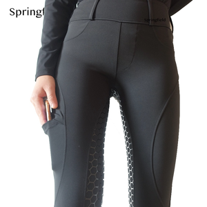 Pantalones de equitación SF RTS para mujer, fabricante de ropa ecuestre Longines, leggings de equitación, pantalones Jodhpurs de calidad - Product Image 3
