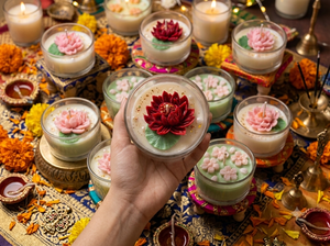 Wholesale lotus Glass Soy Wax <b>Candle</b>-Luxury Home Decor for Gifting & Long-lasting Thanksgiving Gifts Scented <b>Candles</b> <b>Bulk</b> Price - Product Image 3