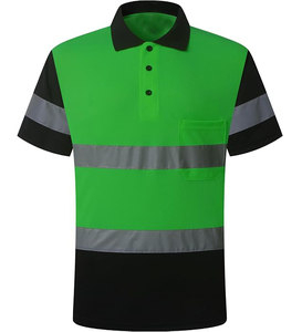 Chemise de travail unisexe haute visibilité orange, polyester, bandes réfléchissantes, poche poitrine solide, uniforme de sécurité RELICSTAR, coupe-vent - Product Image 1