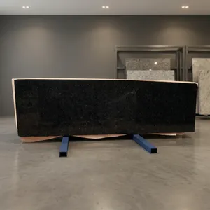Luxury Deep Black Granite Slab Premium Natural Granite <b>Stone</b> Slabs for Residential Commercial Building Projects - Product Image 3