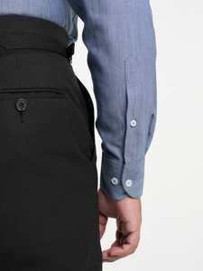 <b>Denim</b> Blue 100% Cotton Business Lightweight Summer Custom Logo Button Down Dress <b>Shirt</b> - Product Image 4