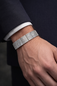 Brazalete de Lujo con Diamantes Incrustados, Oro de 10K/14K, VS1/VS2, Color H-I, Diseño Elegante para Fiestas, Joyería para Mujer - Product Image 5