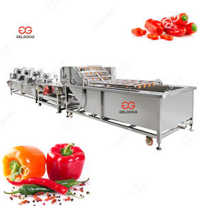Máquina Comercial para Lavar y Clasificar Frutas y Verduras, Equipo de Procesamiento de Chile y Cilantro, Máquina de Limpieza Automática - Product Image 3