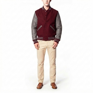 Chaqueta Universitaria Personalizada Estilo Letterman con Ribetes Acanalados para Hermandades y Productos de Estilo Griego - Product Image 5