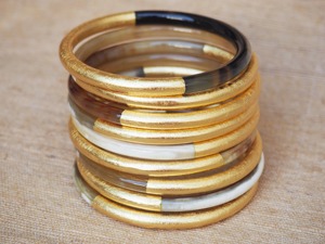 Classic Religious Organic Buffalo Horn <b>Bangles</b> <b>Bracelet</b> Unisex Polished Waterproof Indian Wedding Party Jewelry - Product Image 6