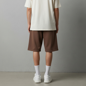 Comfortable Solid Color 100% Cotton Men's <b>Elastic</b> Waist sweat Shorts Summer Casual Breathable Quick Dry sweat Shorts - Product Image 2