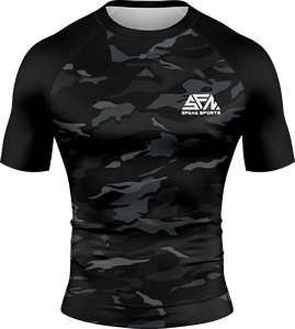 Conjunto de Rashguard de Boxeo para Hombre SFANA SPORTS, Tela de Spandex/Poliéster de 240g, Pantalones Cortos de Compresión Transpirables para Entrenamiento de MMA - Product Image 1