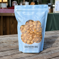 Sacs d'emballage pour pop-corn à soufflet inférieur imprimés sur mesure, sachets de collation thermoscellables en gros pour la vente au détail et les événements