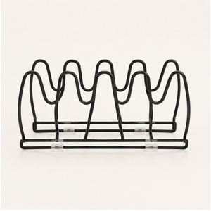 Pot and Pan Organizer Rack for Kitchen Cabinet Metal Cookware Storage with 6+ Slots for Frying Pans Lids and <b>Bakeware</b> - Product Image 3
