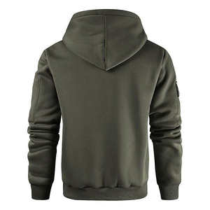 Sweat à capuche unisexe en molleton bouclette 340 GSM, polyester et coton épais, imprimé sur mesure, style streetwear hiver, avec poche sur le bras – Meilleures ventes - Product Image 2