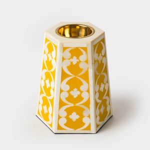 Decorative Bone Inlay <b>Candle</b> <b>Holder</b> Perfect For Dining Table Centerpiece And Luxury Home Styling Projects - Product Image 3