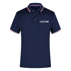 Polos Personalizados para Hombre con Cuellos a Rayas y Logotipo, Polos de Golf Lisos, Polo Personalizado para Hombre - Product Image 2
