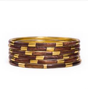 Pulseras de Resina y Latón Estilo Vintage, Hechas a Mano, Accesorios de Moda, Venta al por Mayor, Handforge Global Impex, para Bodas - Product Image 3