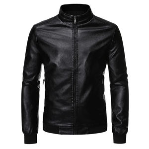 Veste en cuir personnalisée de haute qualité avec logo frontal, style formel, vêtements d'hiver écologiques pour hommes, vente en gros 2026 - Product Image 2