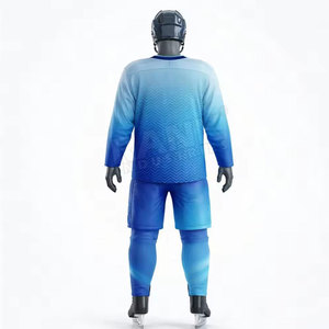Uniforme de hockey sur glace 100% polyester respirant, service de sublimation OEM disponible, nouveau en stock - Product Image 2