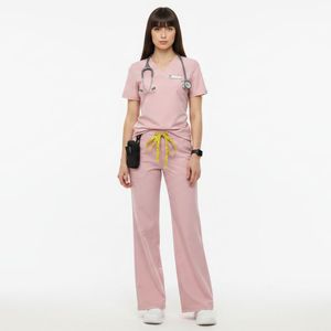Tenue Médicale OEM de Haute Qualité, Ensemble d'Uniformes d'Infirmière Respirants et Confortables pour Hôpital - Product Image 1