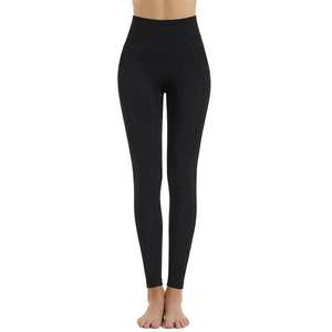 Leggings de Yoga Negros de Cintura Alta para Mujer, Pantalones Deportivos Elásticos para Gimnasio y Fitness - Product Image 1