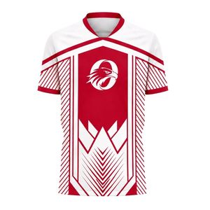 Conjunto de Uniforme de Fútbol Personalizado Rojo y Blanco, Uniforme de Fútbol Profesional, Ropa Deportiva Transpirable para Equipos, Alibaba.com - Product Image 1