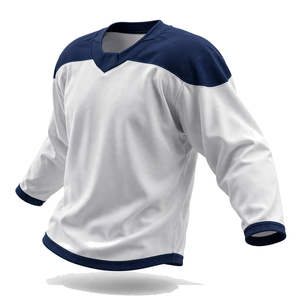 Maillot de hockey sur glace en maille 100% polyester, respirant, anti-UV, personnalisé avec le nom de l'équipe, nouveau style, OEM, professionnel - Product Image 4