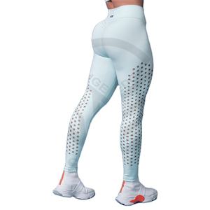 Mallas deportivas brillantes nuevas personalizadas al por mayor, mallas deportivas, pantalones de yoga para entrenamiento de gimnasio, mallas metálicas de cintura alta para mujer - Product Image 1