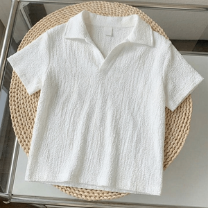 Col en V ouvert sans boutons. Minimaliste, luxe discret, coupe décontractée à épaules tombantes avec ourlet droit - Product Image 4