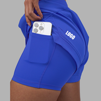 Shorts de course tissés légers à séchage rapide de 3 pouces avec sous-vêtements intégrés pour femmes, personnalisables avec logo OEM