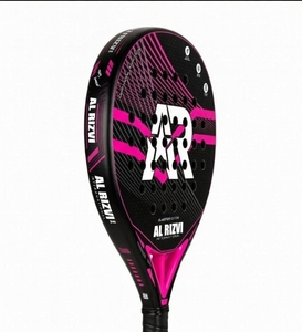 Raqueta de Pádel Negra de Alta Calidad, Cómoda, de Carbono 3k, con Núcleo Ligero de EVA, Ecológica, Forma de Toro, Personalizable y Brillante - Product Image 5