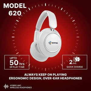 Auriculares Inalámbricos KYPTEC 620 Híbridos con Cancelación Activa de Ruido (ANC), Bluetooth, con Micrófono, Diseño Plegable y Batería de Larga Duración - Product Image 4