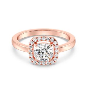 Anillo de compromiso solitario con corte cojín de 1 quilate - Product Image 5