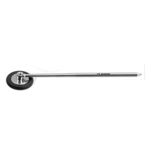 Martillo de Reflejos Babinski de Acero Inoxidable con Mango Cromado Negro de 8.5 cm y Cabeza de Goma Duradera, Certificado CE para Profesionales Neurológicos - Product Image 2