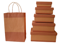 Emballage en carton sur mesure en gros, emballage cadeau en papier de coton recyclé fait à la main
