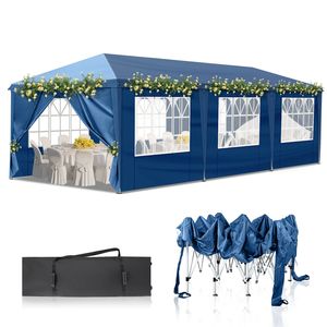 Tenda Pop-up Portatile Istantanea 10x30ft per Esterni con 8 Pareti Laterali per Feste, Matrimoni, Compleanni e Lauree - Product Image 3