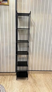 Metal Ladder <b>Storage</b> Rack Tall Multipurpose Display Stand Luxury Italian Design Pre-Assembled Light <b>Weight</b> Indoor Desktop - Product Image 3
