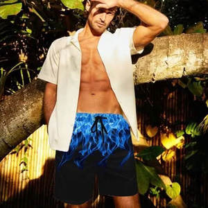 Nouveaux shorts de bain pour hommes écologiques, respirants, anti-UV, séchage rapide, vente en gros, vêtements de plage d'été, impression personnalisée - Product Image 3