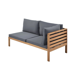 Ensemble de canapés modulaires en teck pour l'extérieur, avec table basse, pour patio, jardin, resort, villa, meubles de jardin - Product Image 5