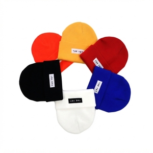 Wholesale <b>Mens</b> Knit Beanie Custom Logo Embroidered Cuffed Winter <b>Hat</b> <b>Warm</b> Streetwear Headwear Supplier - Product Image 2