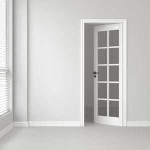 Porta in lastra interna 10-Lite con vetro trasparente elegante Design della porta interna - Product Image 4