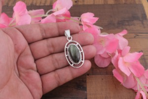 SHREE JAIPUR SILVER Handmade Black Onyx <b>Pendant</b> Silver Plated Bezel Setting Vintage Bohemian Teardrop Flashy Stone 18 Inch - Product Image 2