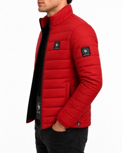 Premium Quality Canvas Mens Puffer Jacket Insulated Winter <b>Coat</b> with Front Logo for Outdoor Adventures <b>Travel</b> Casual Comfort - Product Image 2