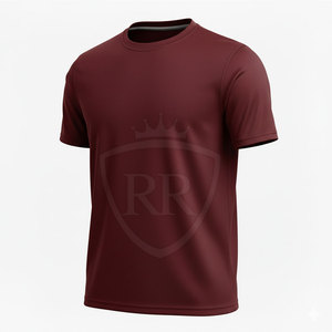T-shirt en polyester tricoté uni, respirant, confortable et doux pour homme, idéal pour les activités quotidiennes - Product Image 2
