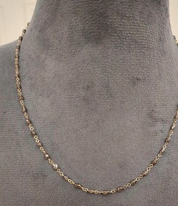 AAA+ Natural Champagne Diamond Barrel Bead Necklace 14k solid Yellow Gold Handmade Jewelry Wholesale Price bridal wedding - Product Image 3