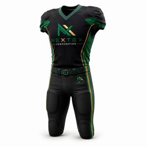 Custom Sublimation American Football Uniform Set Jersey and <b>Pants</b> with <b>Pads</b> - Product Image 4