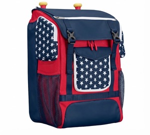 Mochila Deportiva Azul 600D de 30-40L con Bolsillo Lateral de Malla y Compartimento Frontal - Product Image 6
