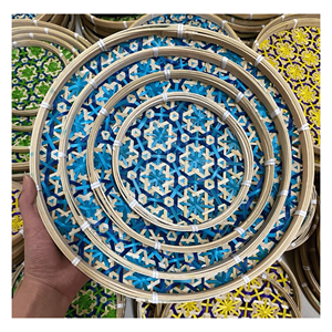 Cesta de bambú para limpiar granos, hecha a mano con bambú tejido a mano para decoración de pared y estilo del hogar, hecha en Vietnam. - Product Image 4